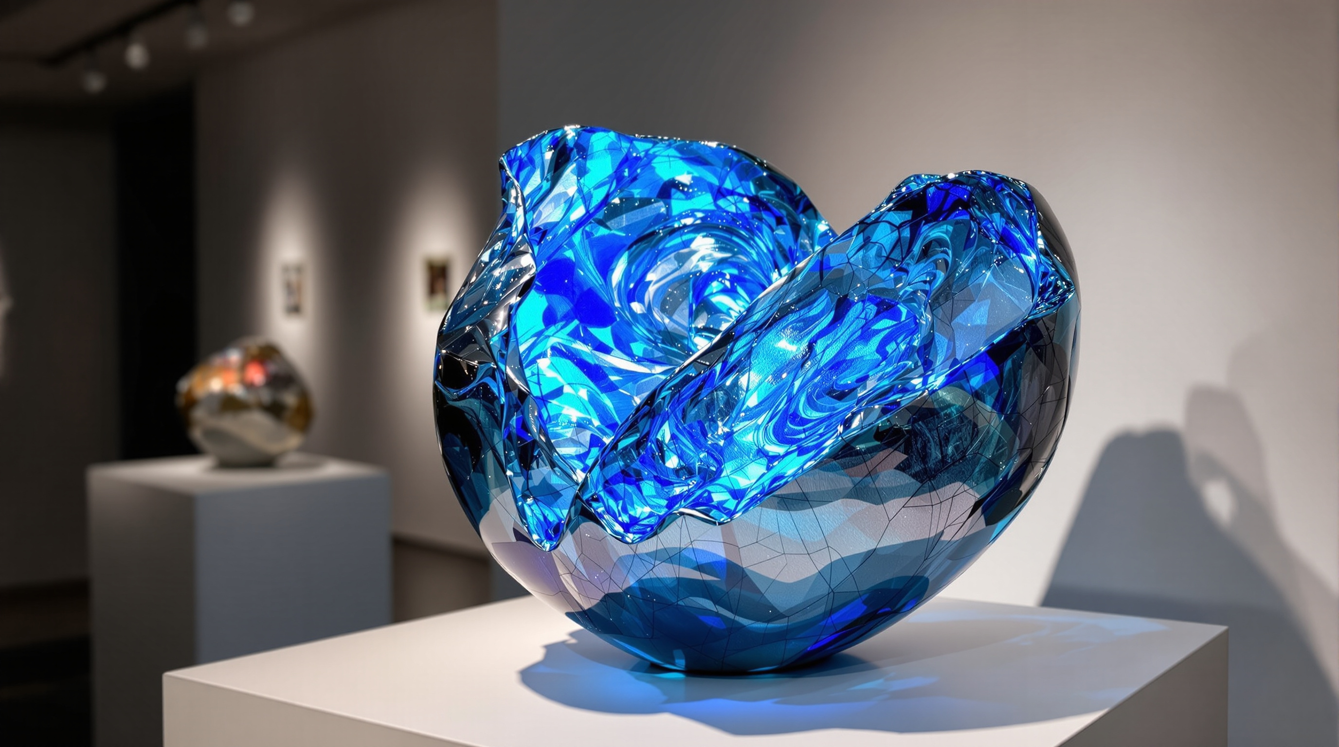 Chrysalis sculpture in polymer clay