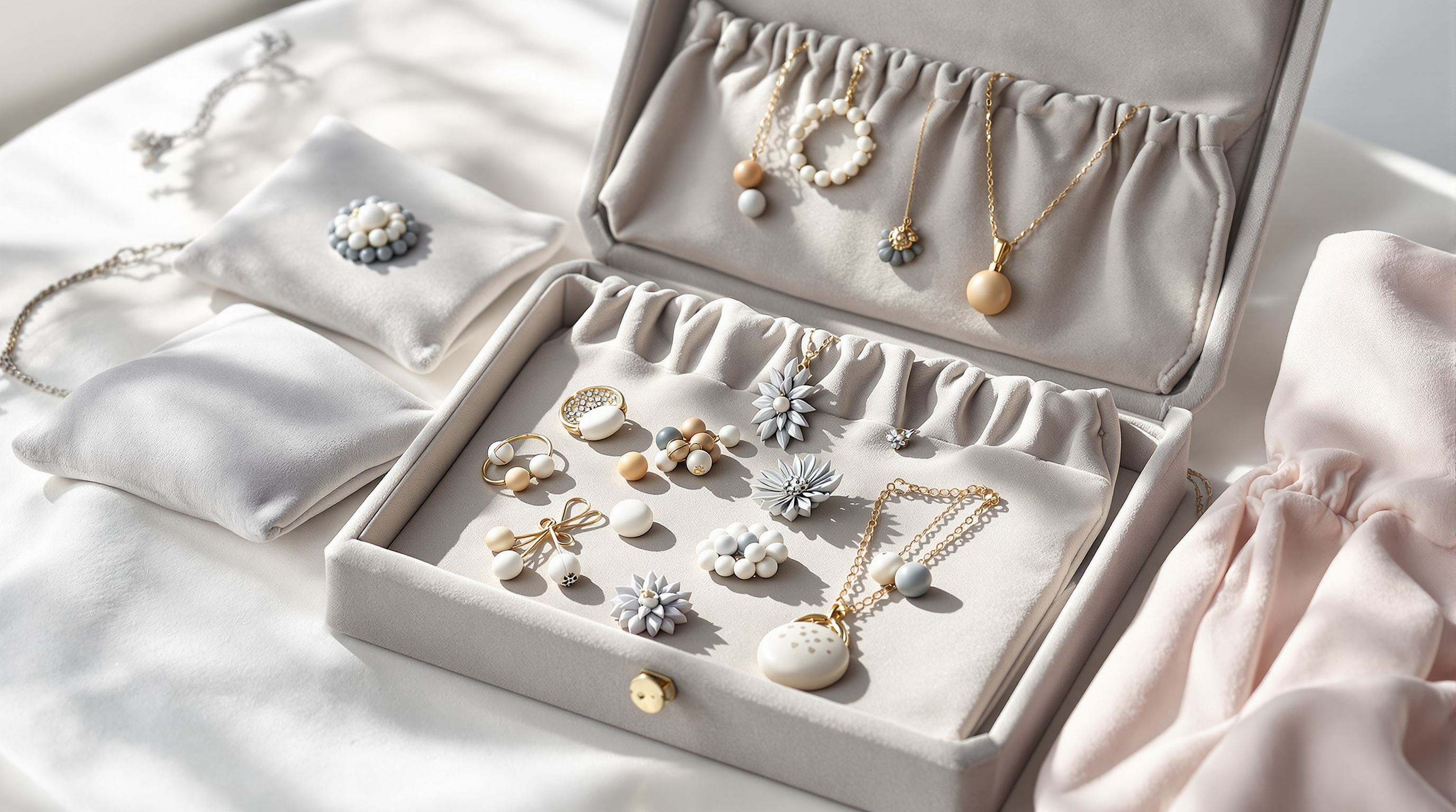 Proper storage for polymer clay jewelry