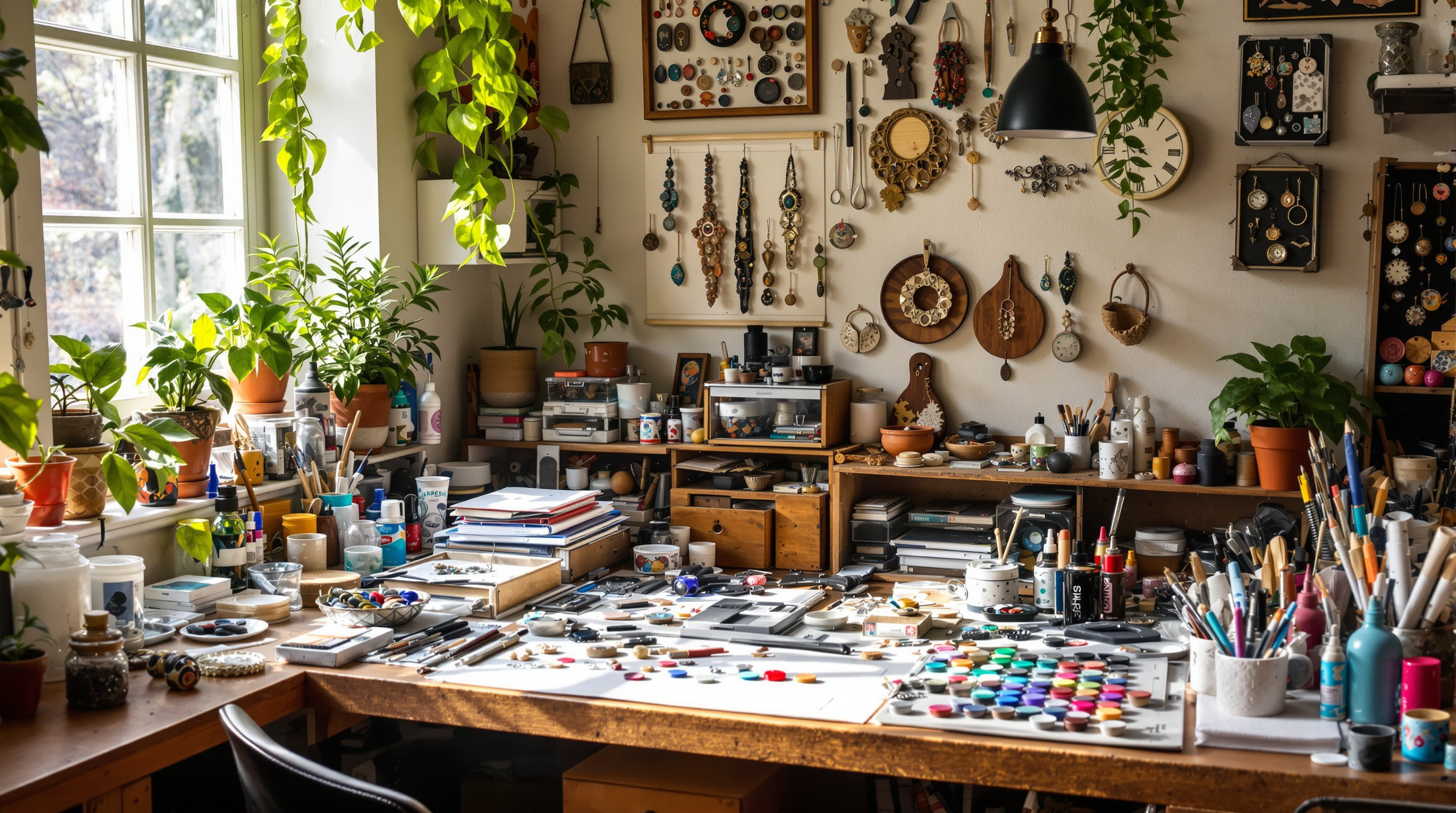 Elise Winters studio workspace
